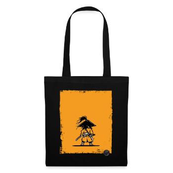 Samurai Style Warrior Silhouette - Tote Bag - black - Front