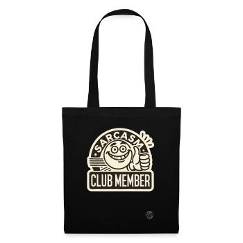 Thumbs up and sarcasm club member - Tote Bag - black - Front