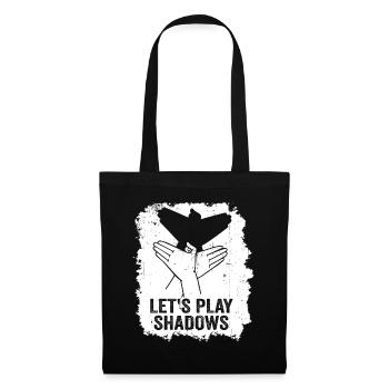 Jouons à Shadows Shadow Puppetry - Sac en tissu - noir - Devant