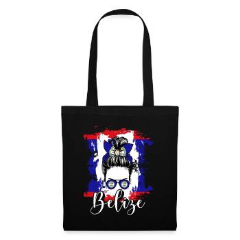 Belize Latino Belizer Belizerin Maya Geschenk - Stoffbeutel - Schwarz - Vorne