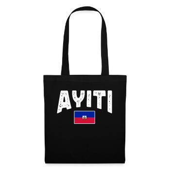 Haiti Haitianer Karibik Urlaub - Stoffbeutel - Schwarz - Vorne