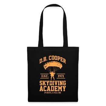 Skydive Skydiver Skydiving Fallschirm Geschenk - Stoffbeutel - Schwarz - Vorne
