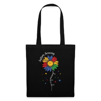 Autismus Awareness Day Autist Geschenk - Stoffbeutel - Schwarz - Vorne