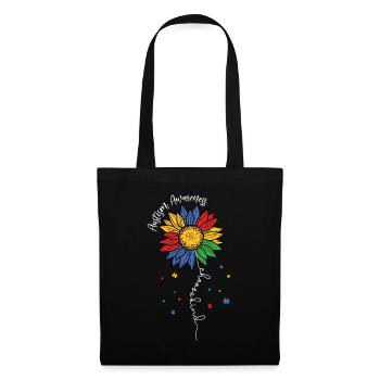 Autisme - Sac en tissu - noir - Devant