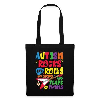 Autismus Awareness Day Autist Geschenk - Stoffbeutel - Schwarz - Vorne