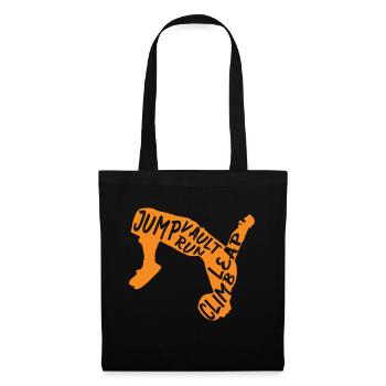 Backflip Salto Acrobaties Parkour Gymnastique Cadeau - Sac en tissu - noir - Devant