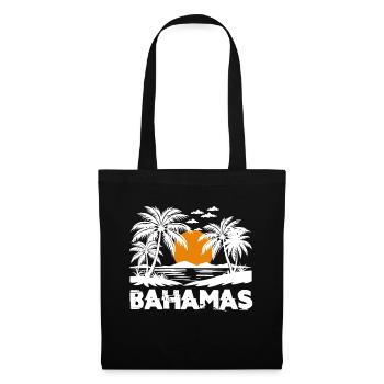 Bahamas Île des Caraïbes Cadeau d’été de l’Atlantique - Sac en tissu - noir - Devant
