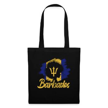 Barbados - Stoffbeutel - Schwarz - Vorne