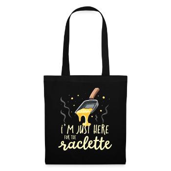 Funny I'm Just Here For The Raclette Swiss Cheese - Tote Bag - black - Front