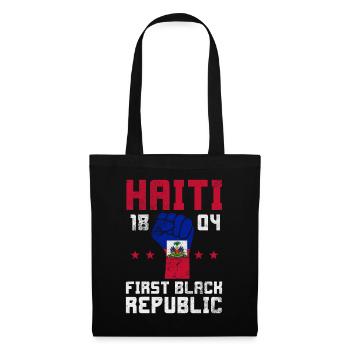 Haiti - Stoffbeutel - Schwarz - Vorne