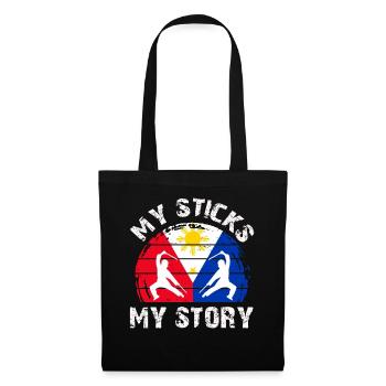 Arnis Kali Eskrima Filipino FMA - Sac en tissu - noir - Devant