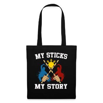 Arnis Kali Eskrima Filipino FMA - Sac en tissu - noir - Devant