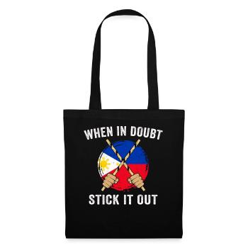 Arnis Eskrima Kali Filipino FMA - Sac en tissu - noir - Devant
