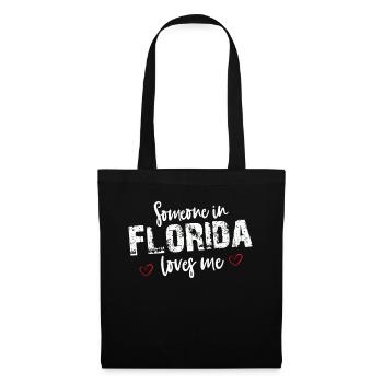 Quelqu’un en Floride m’aime - Sac en tissu - noir - Devant
