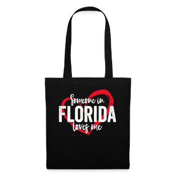 Quelqu’un en Floride m’aime - Sac en tissu - noir - Devant
