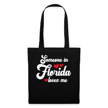 Quelqu’un en Floride m’aime - Sac en tissu - noir - Devant