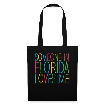 Quelqu’un en Floride m’aime - Sac en tissu - noir - Devant
