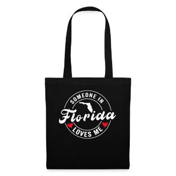 Quelqu’un en Floride m’aime - Sac en tissu - noir - Devant