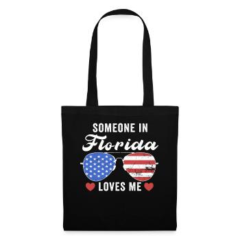 Quelqu’un en Floride m’aime - Sac en tissu - noir - Devant