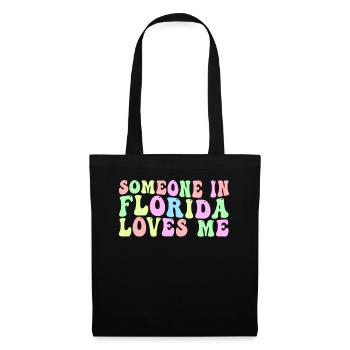 Quelqu’un en Floride m’aime - Sac en tissu - noir - Devant