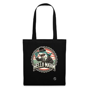 The Gentle Shark: Hello, madam, - Tote Bag - black - Front