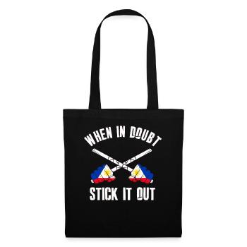 Arnis Eskrima Kali Filipino FMA - Sac en tissu - noir - Devant