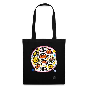 Le paradis des sushis - Sac en tissu - noir - Devant