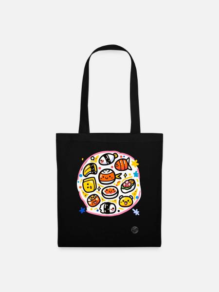 Le paradis des sushis - Sac en tissu - noir