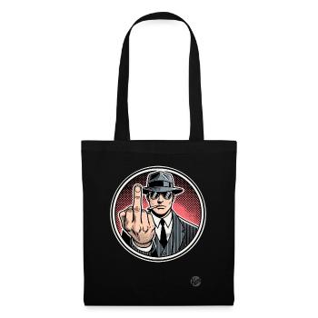 Salutations froides et hostiles de la part du monsieur - Sac en tissu - noir - Devant
