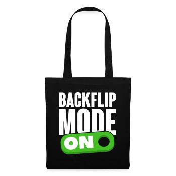 Backflip Salto Acrobaties Parkour Gymnastique Cadeau - Sac en tissu - noir - Devant