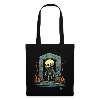 Donjon de squelettes Showtime - Sac en tissu - noir - Devant