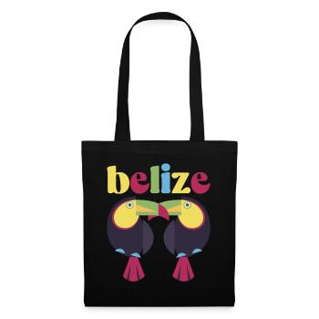 Belize Latino Belizer Belizerin Maya Geschenk - Stoffbeutel - Schwarz - Vorne