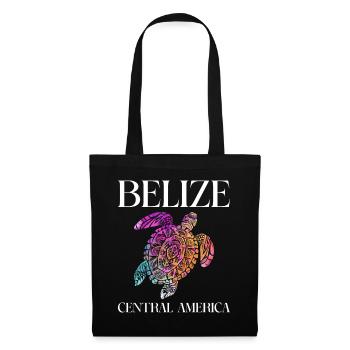 Belize Latino Belizer Belizerin Maya Geschenk - Stoffbeutel - Schwarz - Vorne