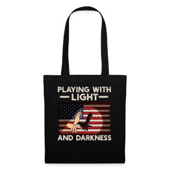 Shadow Puppetry Theater Show Art - Tote Bag - black - Front