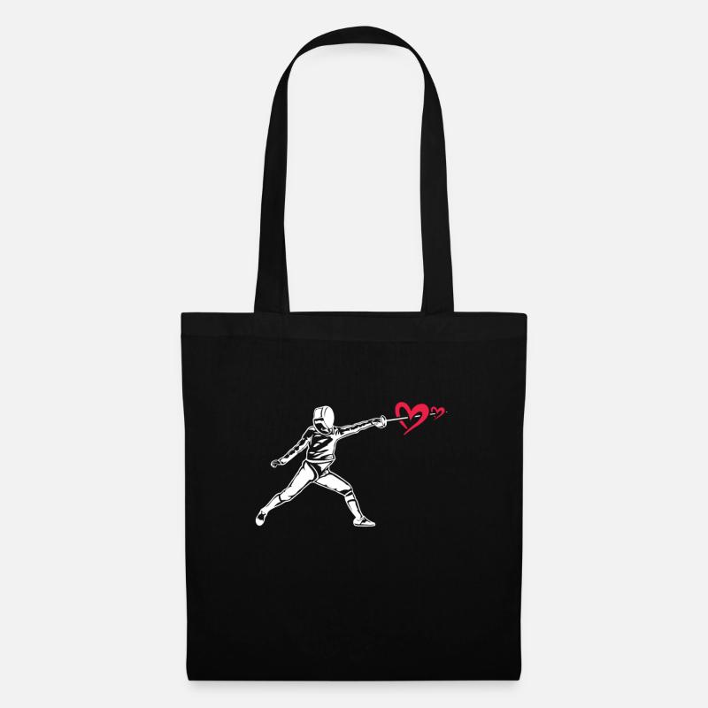 Escrime Épée Sabre Épée Épée Escrime Cadeau - Sac en tissu - noir