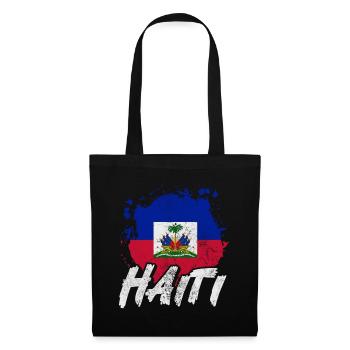 Haiti - Stoffbeutel - Schwarz - Vorne