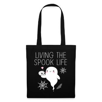 Living The Spook Life Ghost Bait - Tote Bag - black - Front