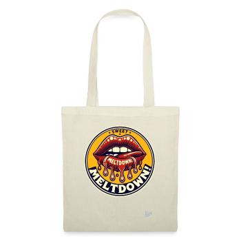 Tendres baisers et doux fondant - Sac en tissu - nature - Devant