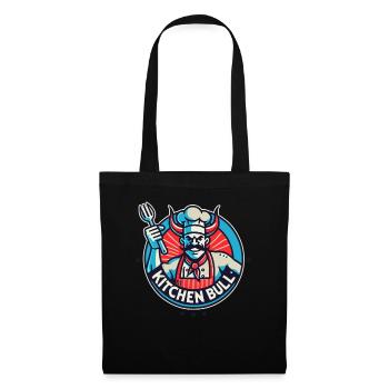 The chef is a kitchen bull - Tote Bag - black - Front