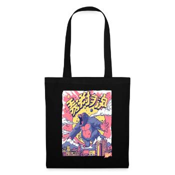 Cartoon Gorilla in Tokyo - Tote Bag - black - Front