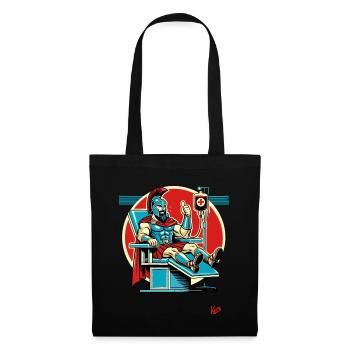 Leo le Nidas Héros spartiate du don de sang - Sac en tissu - noir - Devant