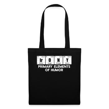 Éléments primaires de l’humour Science Ironie - Sac en tissu - noir - Devant