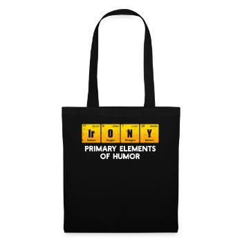 Éléments primaires de l’humour Science Ironie - Sac en tissu - noir - Devant