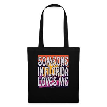 Quelqu’un en Floride m’aime - Sac en tissu - noir - Devant