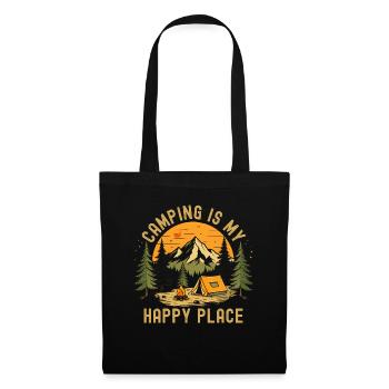 Camping is my Happy Place - Tote Bag - black - Front