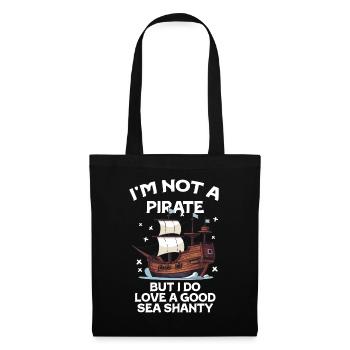 Sailor Meme Pirate Ship Ocean Sailing - Tote Bag - black - Front