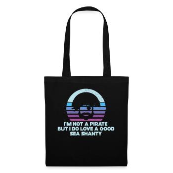 Sailor Meme Pirate Ship Ocean Sailing - Tote Bag - black - Front