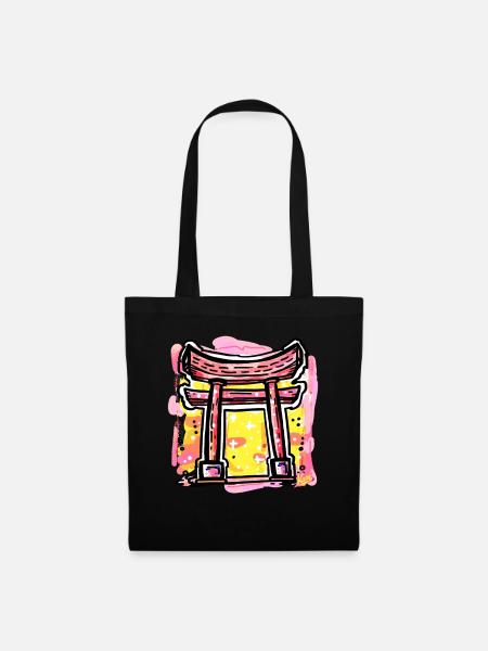 Japanese Tori Gate - Tote Bag - black