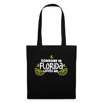 Quelqu’un en Floride m’aime - Sac en tissu - noir - Devant
