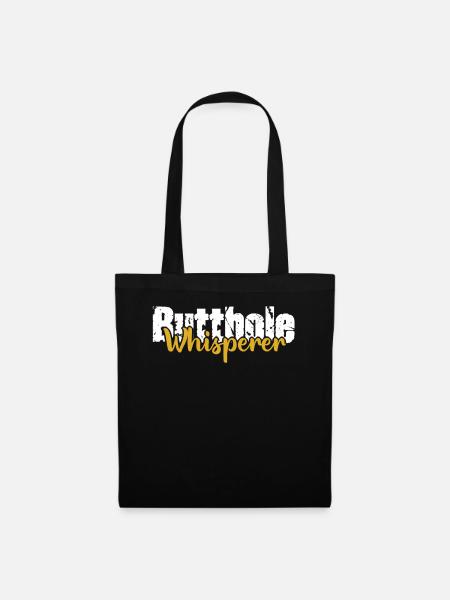 Arschloch-Flüsterer - Stoffbeutel - Schwarz